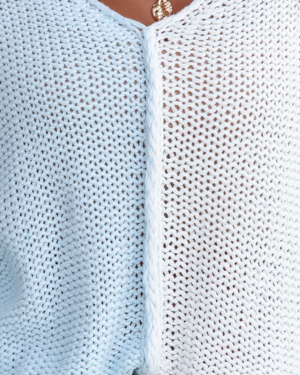 Jeopardized Cotton Knit Sweater - FINAL SALE