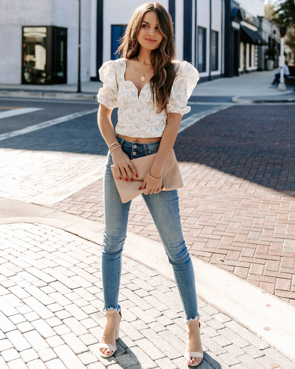 Joya Cotton Floral Crop Top - FINAL SALE