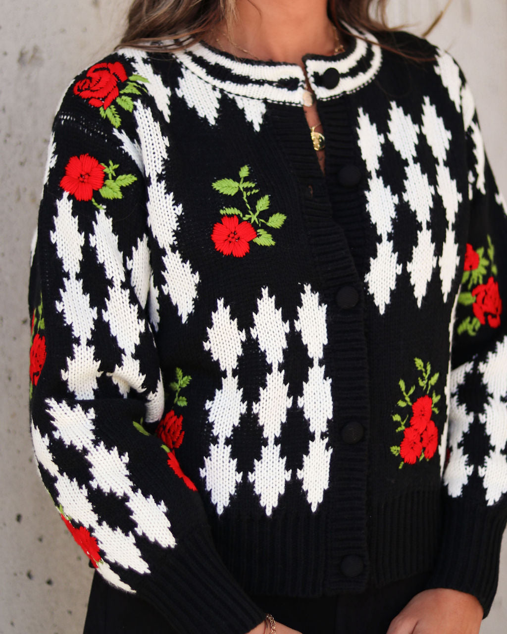 Alice Knit Printed Cardigan