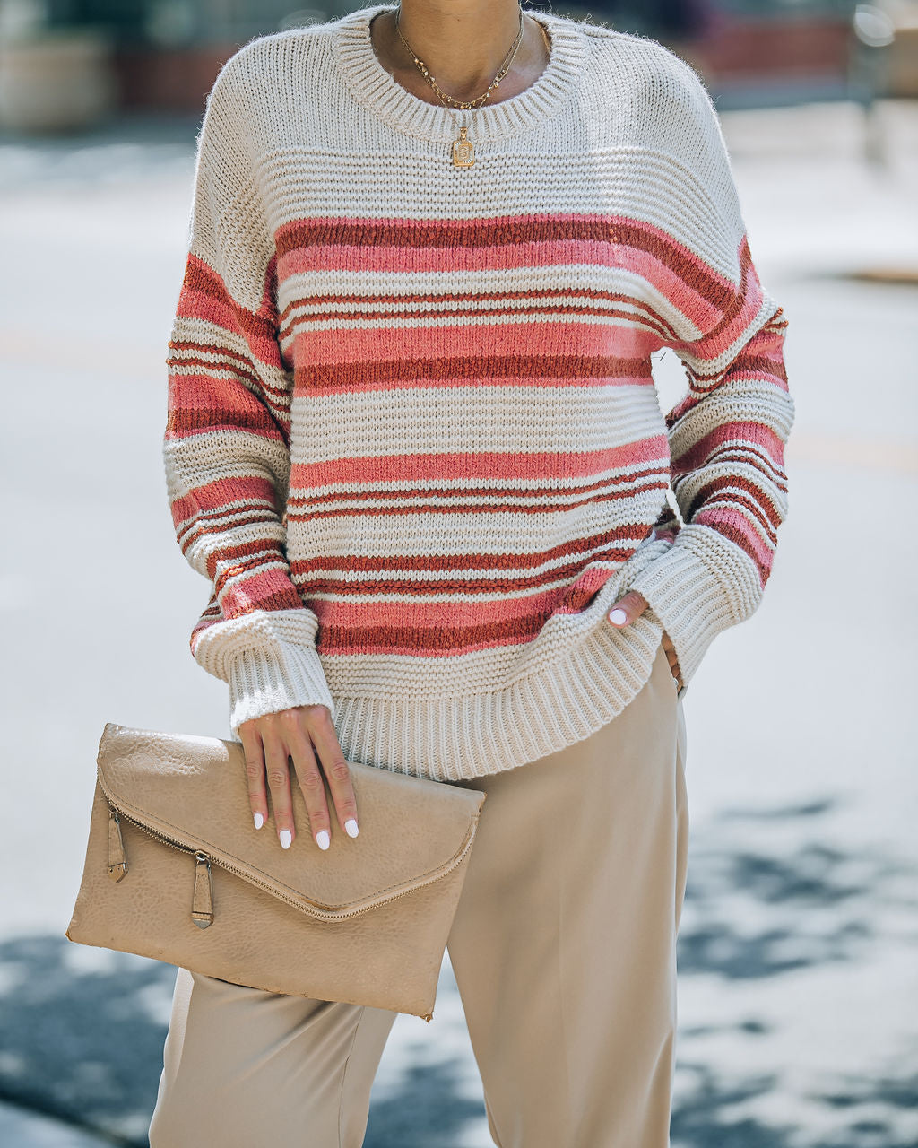 Stanford Striped Knit Pullover Sweater - FINAL SALE