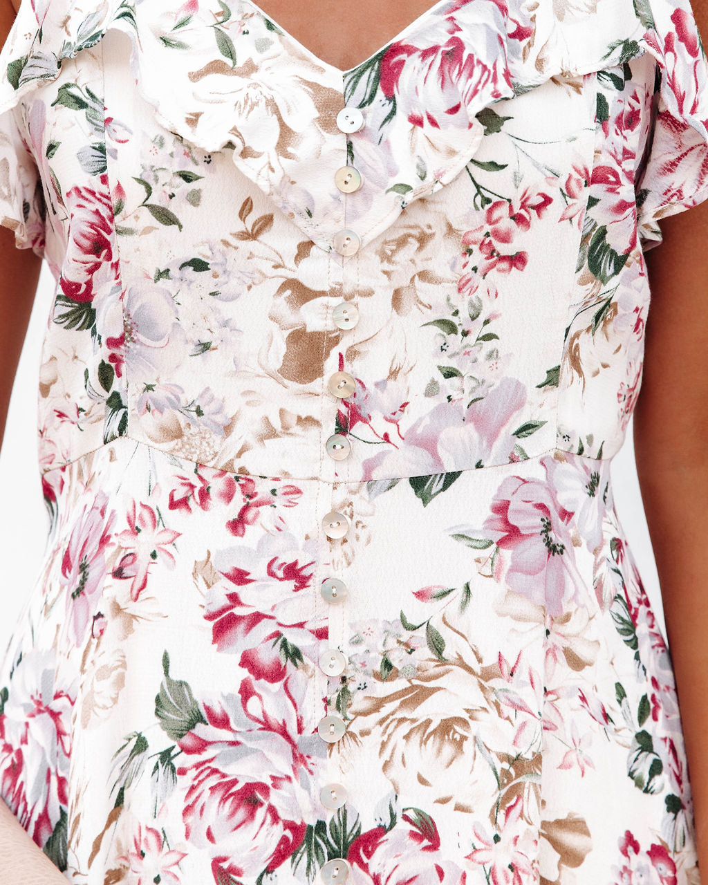 Domaine Floral Adjustable Button Down Maxi Dress - FINAL SALE