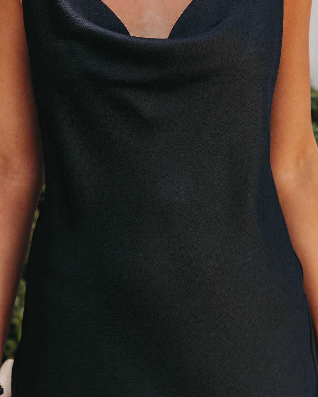 Affair Of The Heart Satin Sash Slip Dress - Black - FINAL SALE