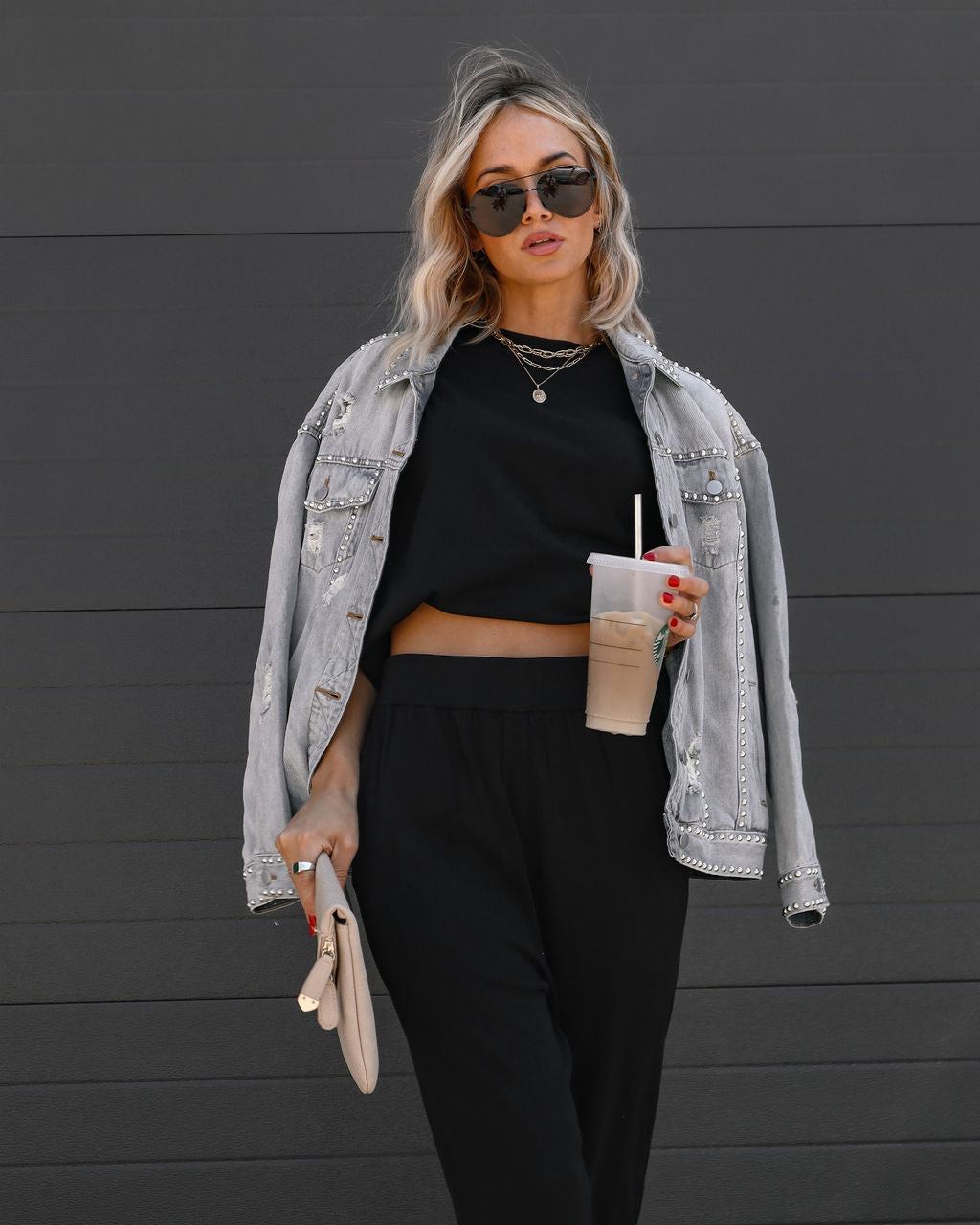 Tristan Knit Short Sleeve Top - Black