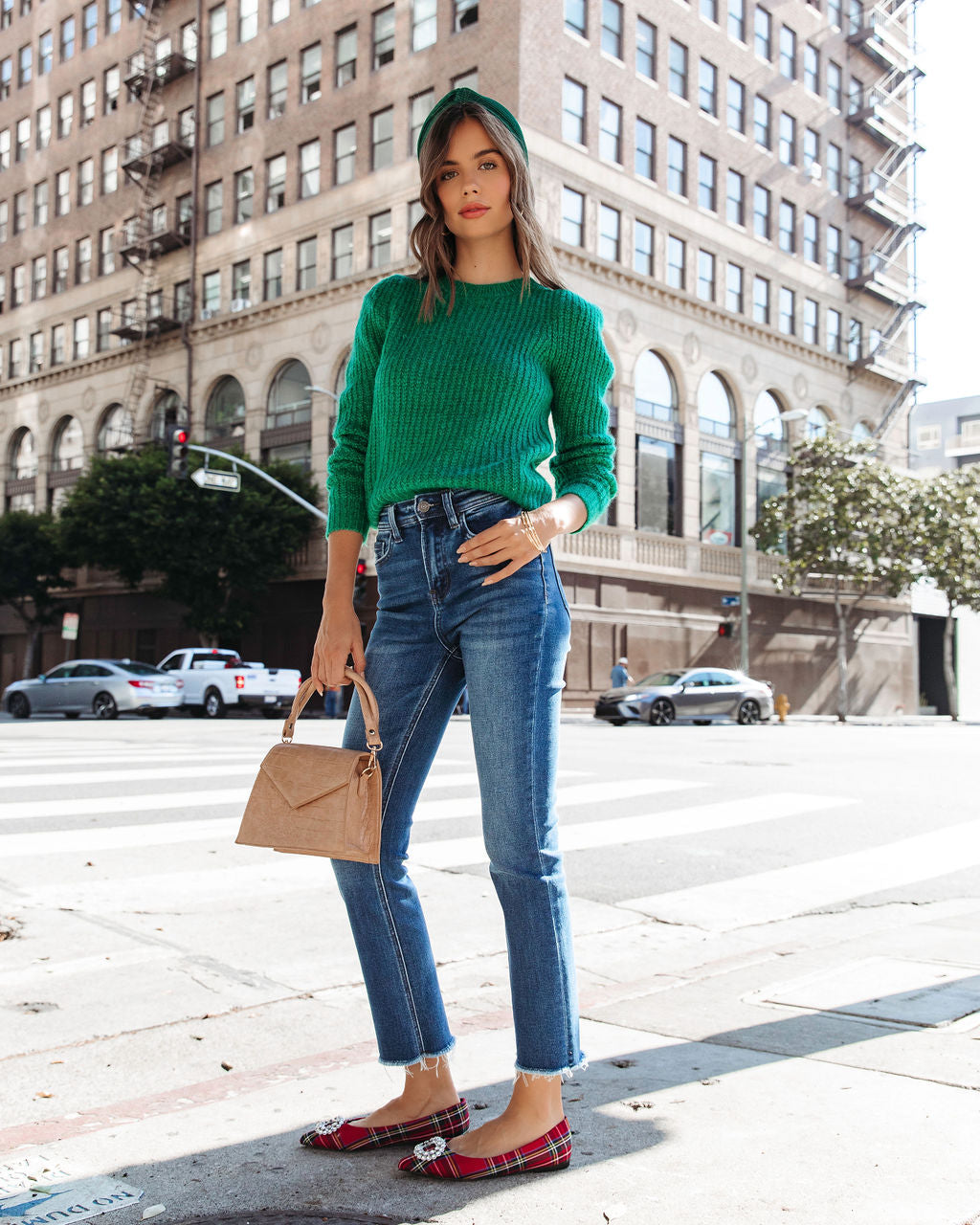 Sweet Devine Moment Knit Pullover Sweater - Green