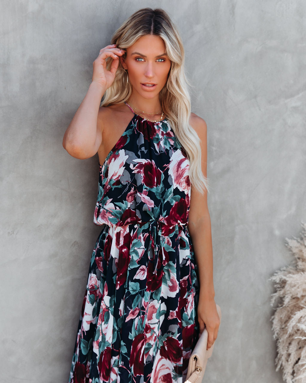 Bloomed Halter Maxi Dress - FINAL SALE