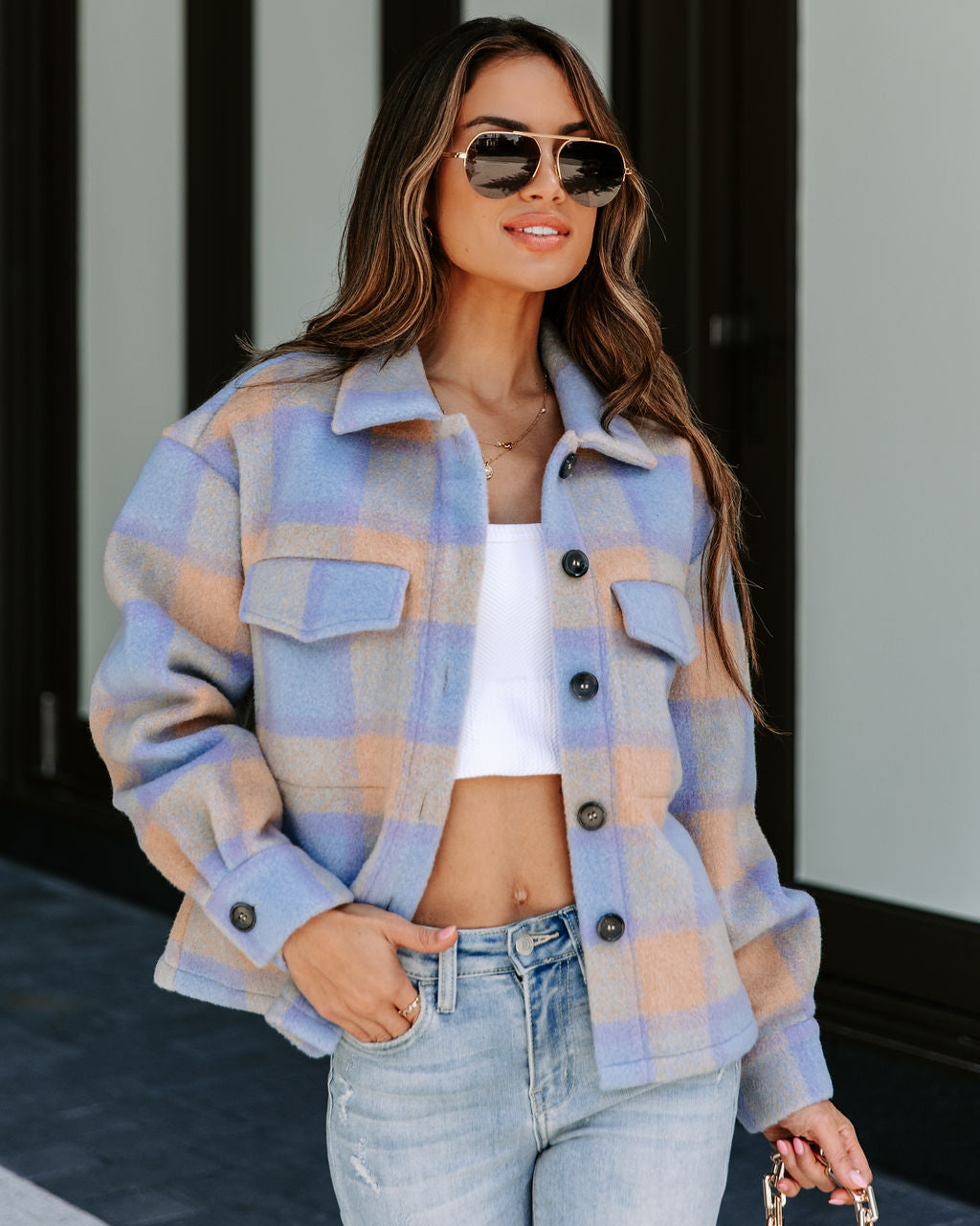 All Snuggled Up Plaid Jacket