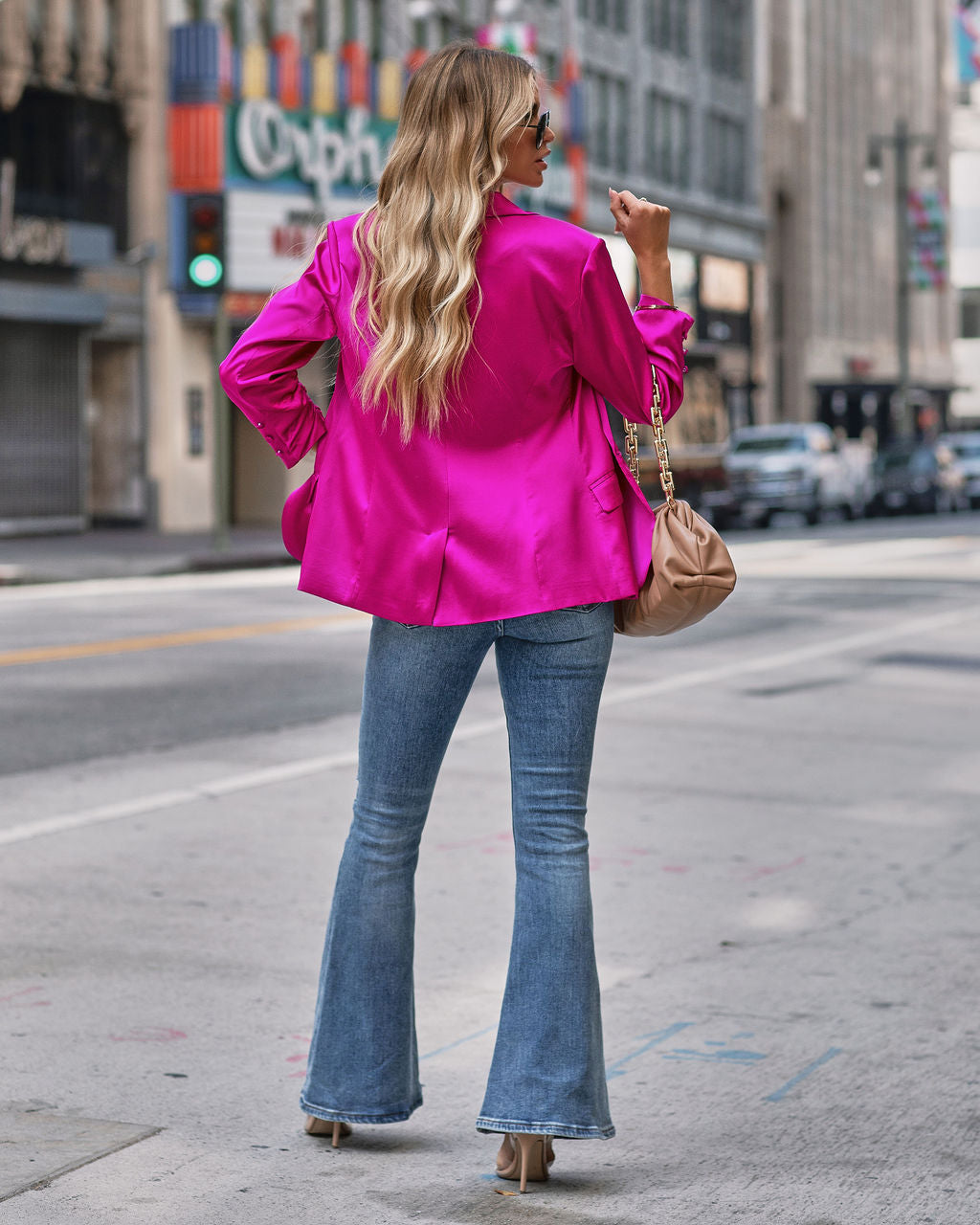 Barbie Dreams Satin Blazer - Fuchsia