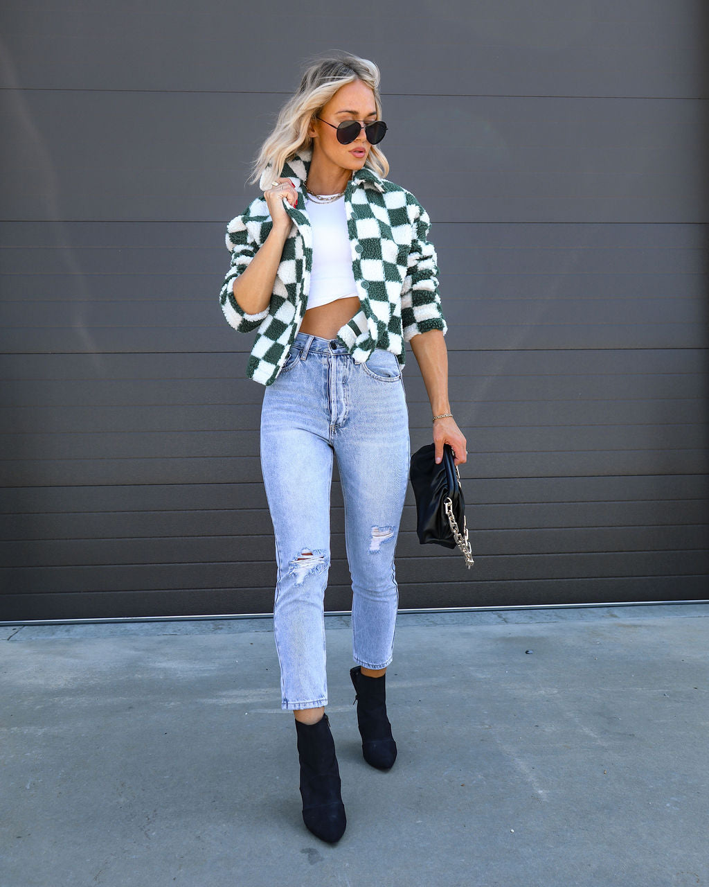 So Fresh Checkered Sherpa Jacket