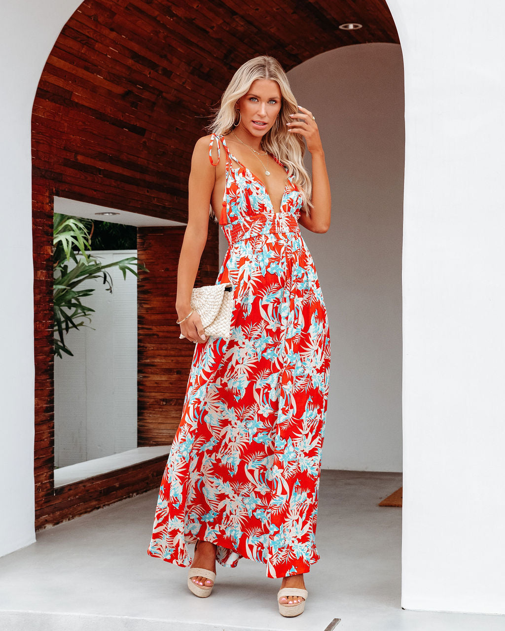 Beachgold Tropical Floral Maxi Dress - FINAL SALE