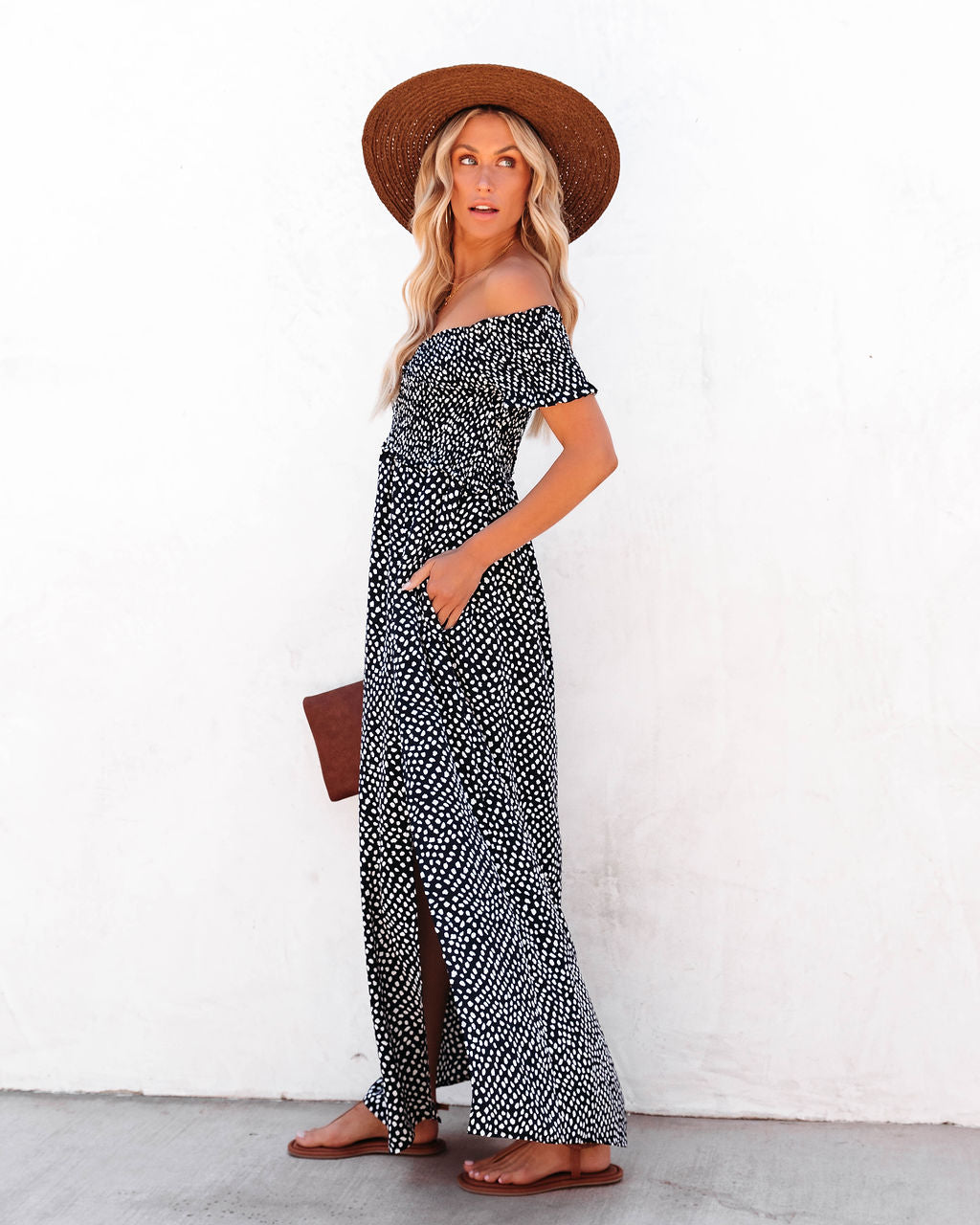 Janella Pocketed Smocked Maxi Dress - FINAL SALE