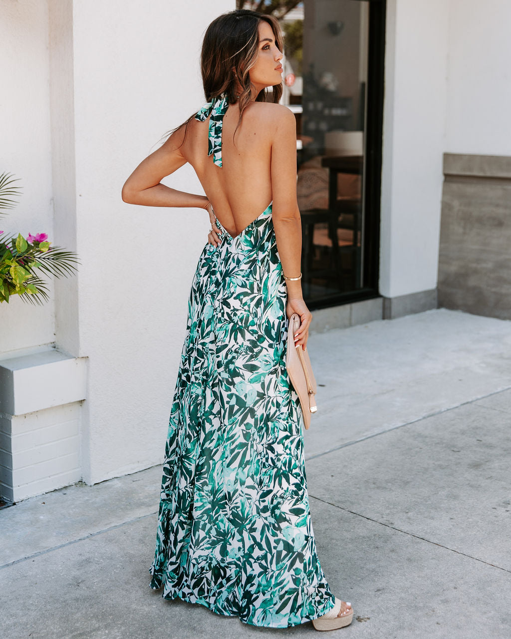 Lewyn Floral Halter Maxi Dress - FINAL SALE