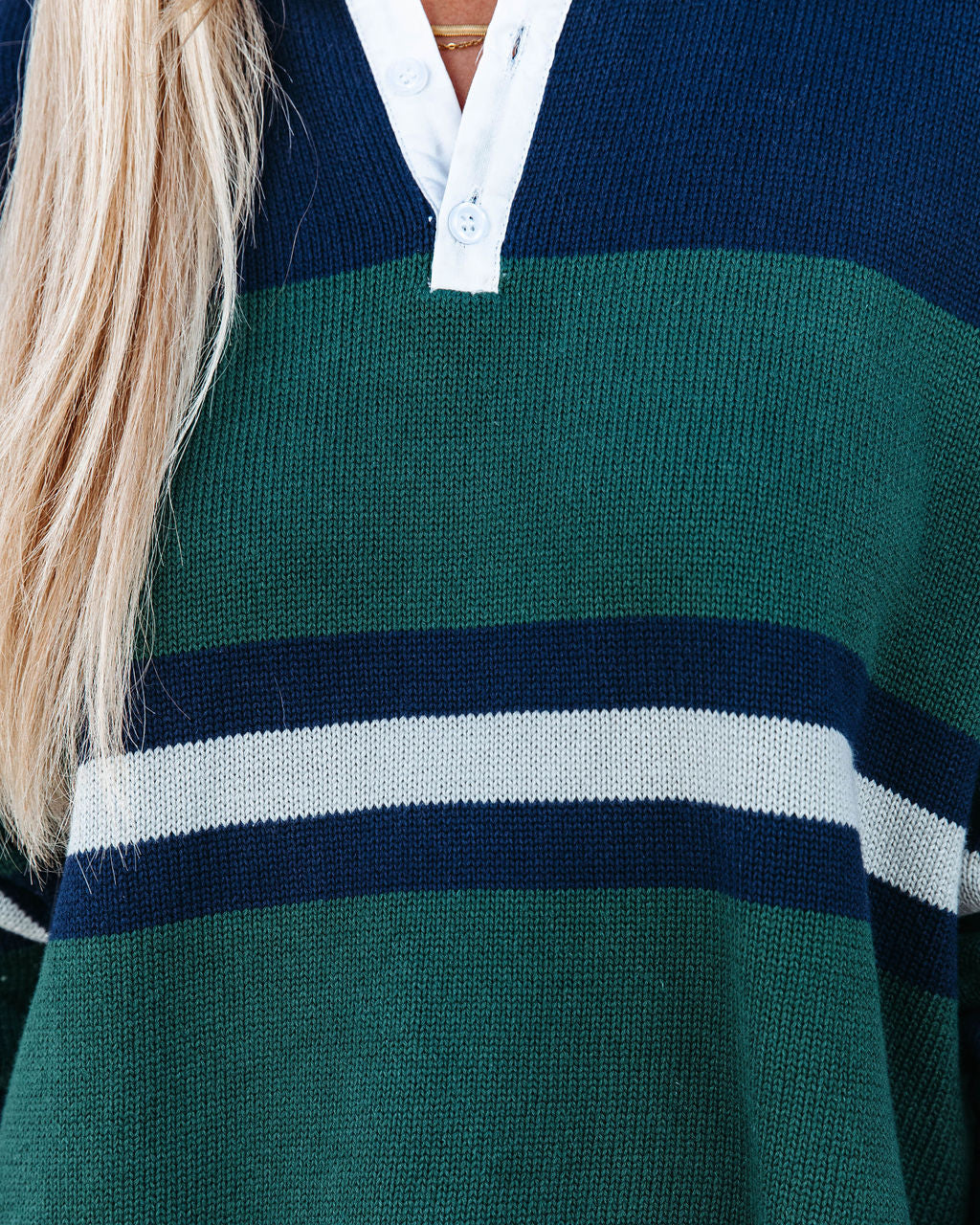 Edward Knit Rugby Pullover Sweater