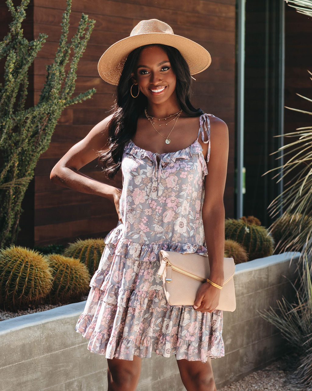 Stories We Tell Floral Ruffle Tiered Babydoll Dress - FINAL SALE