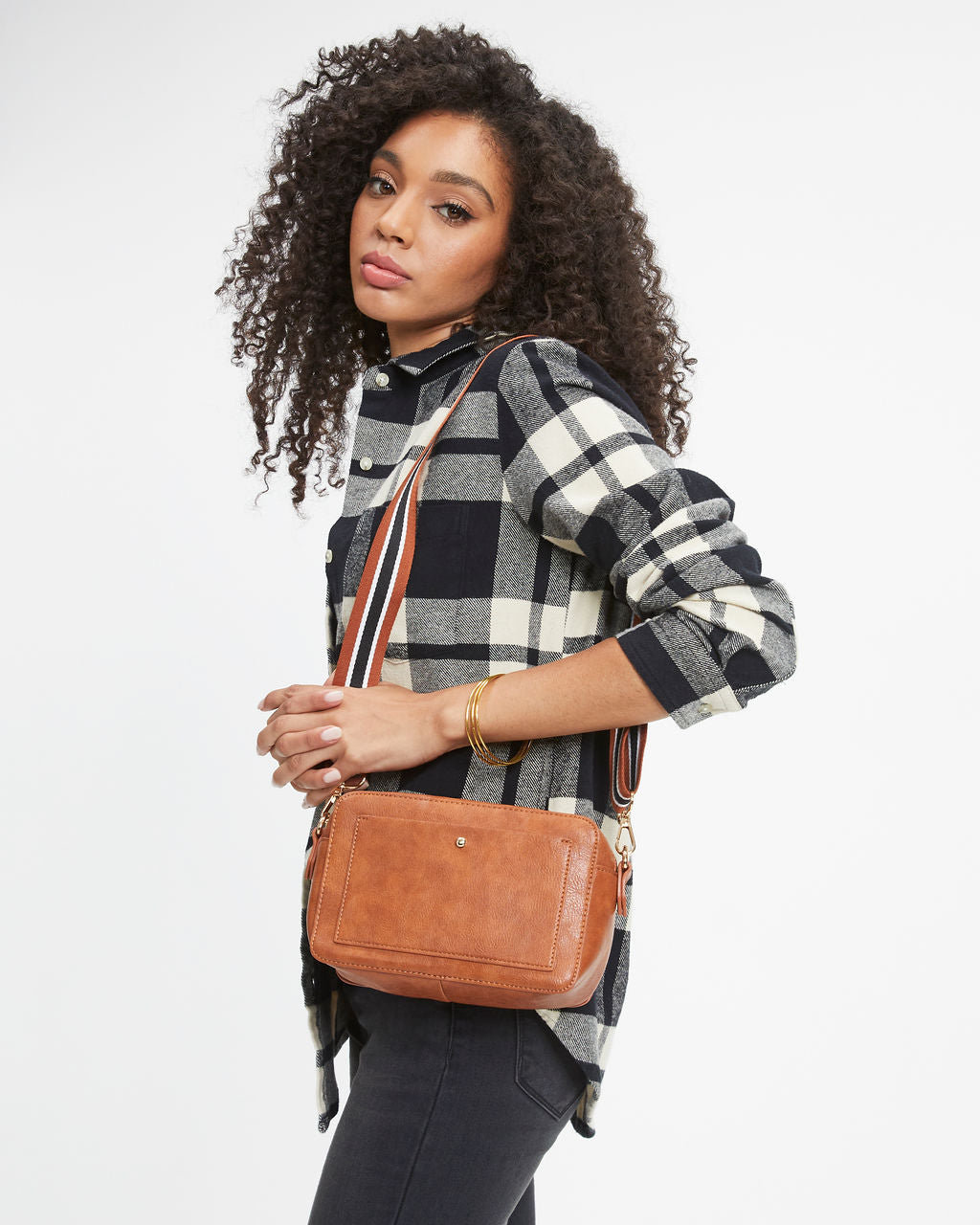 Skylie Crossbody Camera Bag - Tan