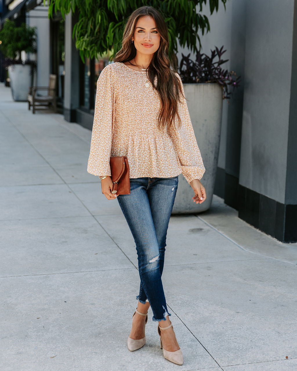 Clementina Floral Smocked Top - SALE