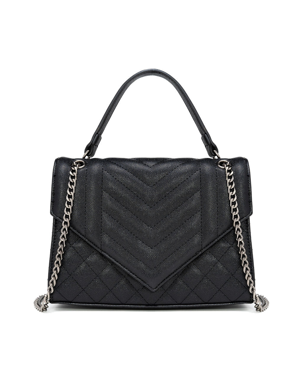 Jemima Quilted Crossbody Bag - Black