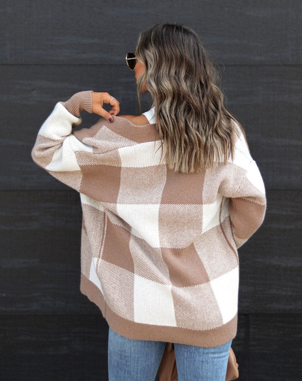 Something About Her Pocketed Plaid Cardigan