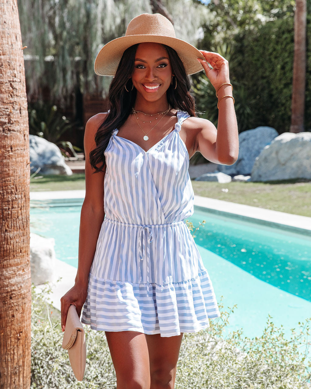 Galiot Striped Pocketed Mini Dress - FINAL SALE