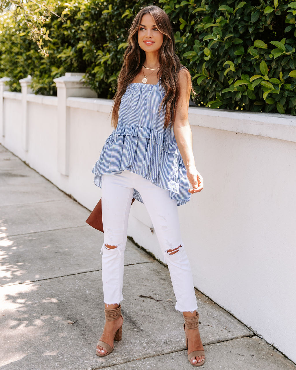 Colly Tiered Striped Babydoll Top - FINAL SALE