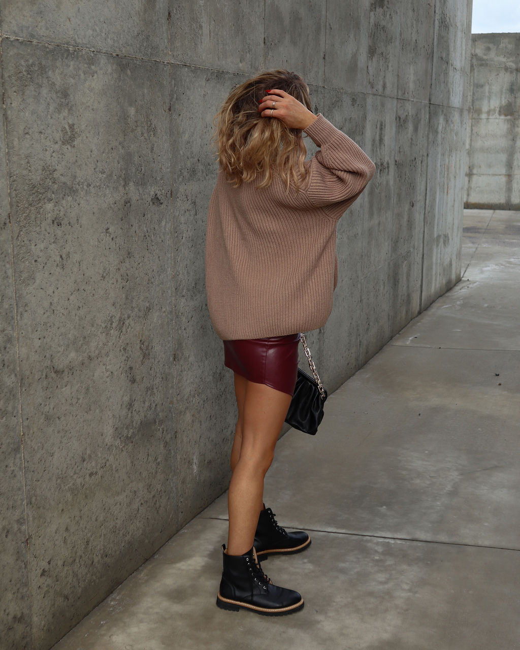 Gwenyth Knit Pullover Sweater - Taupe