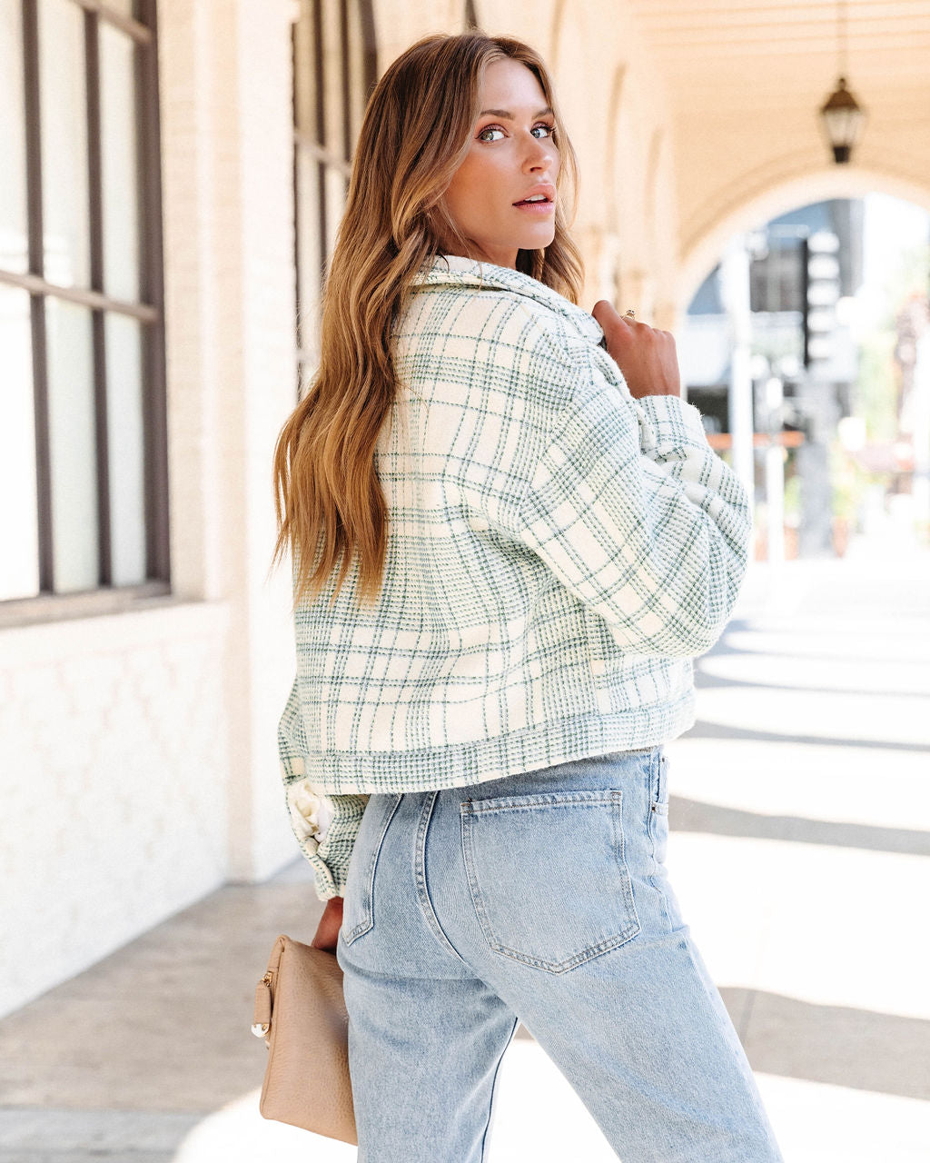 Gilmore Pocketed Plaid Jacket