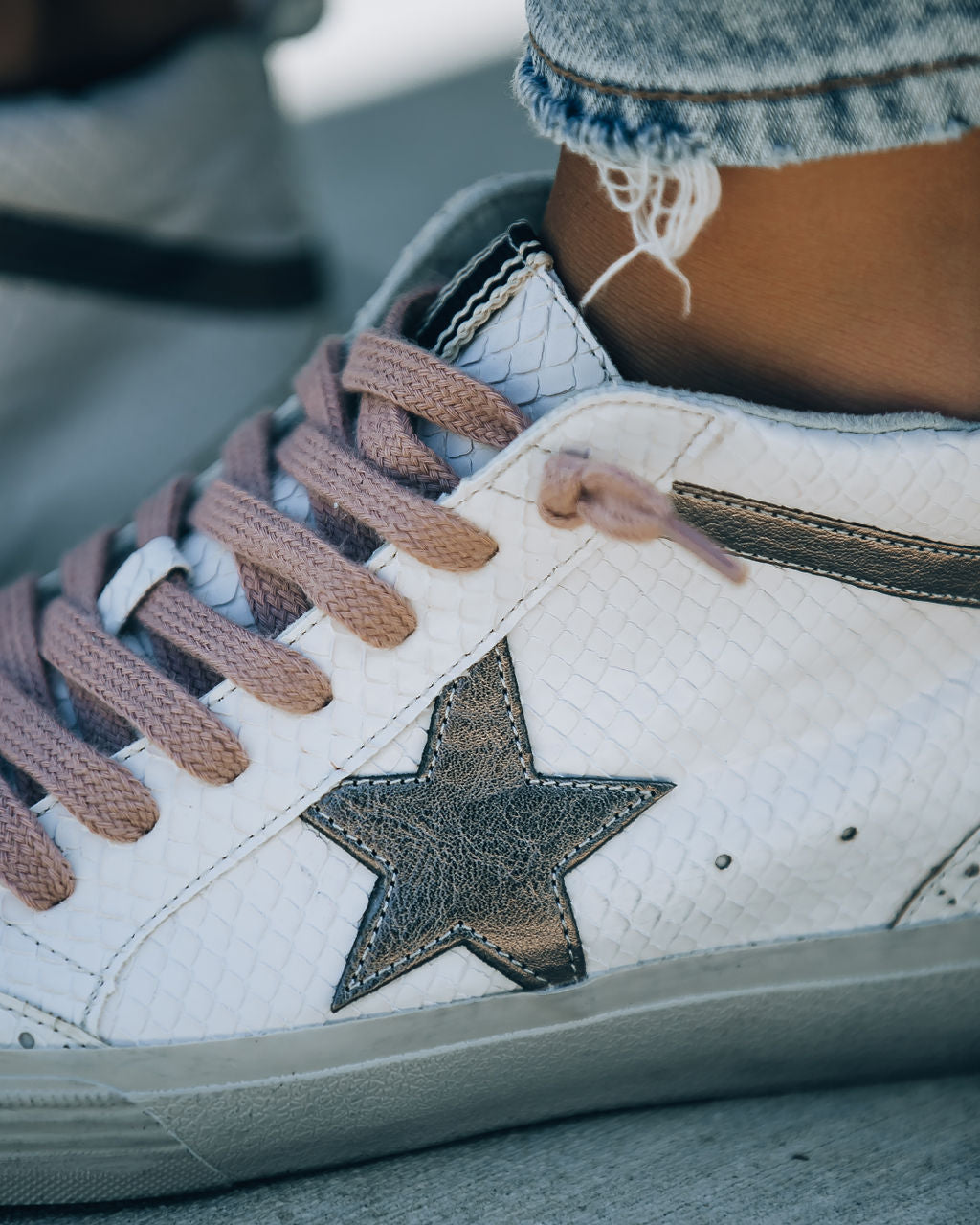 Paulina Snake High-Top Sneakers