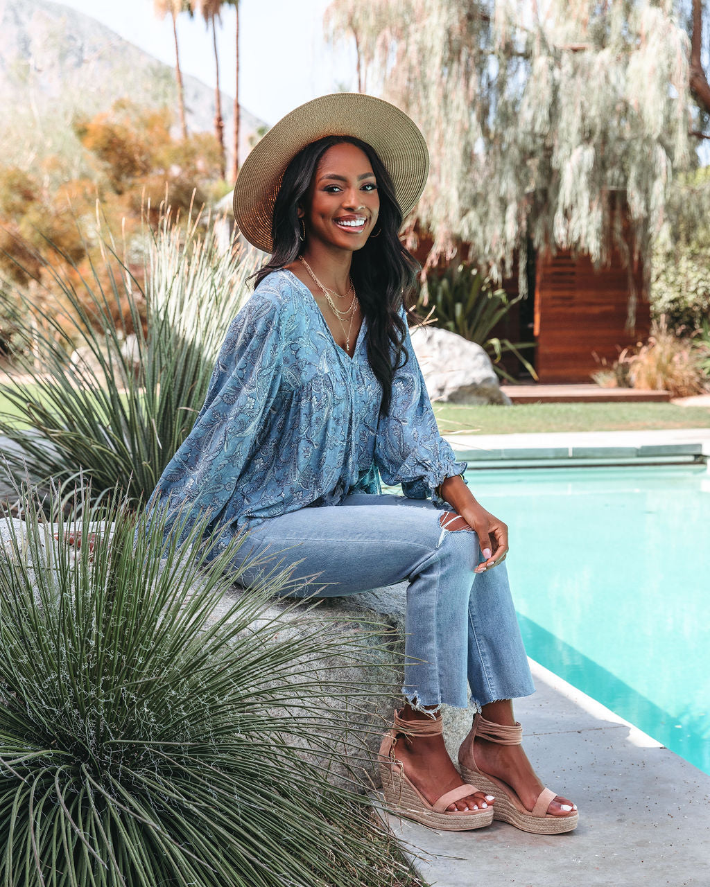 Constansia Paisley Tassel Top - FINAL SALE