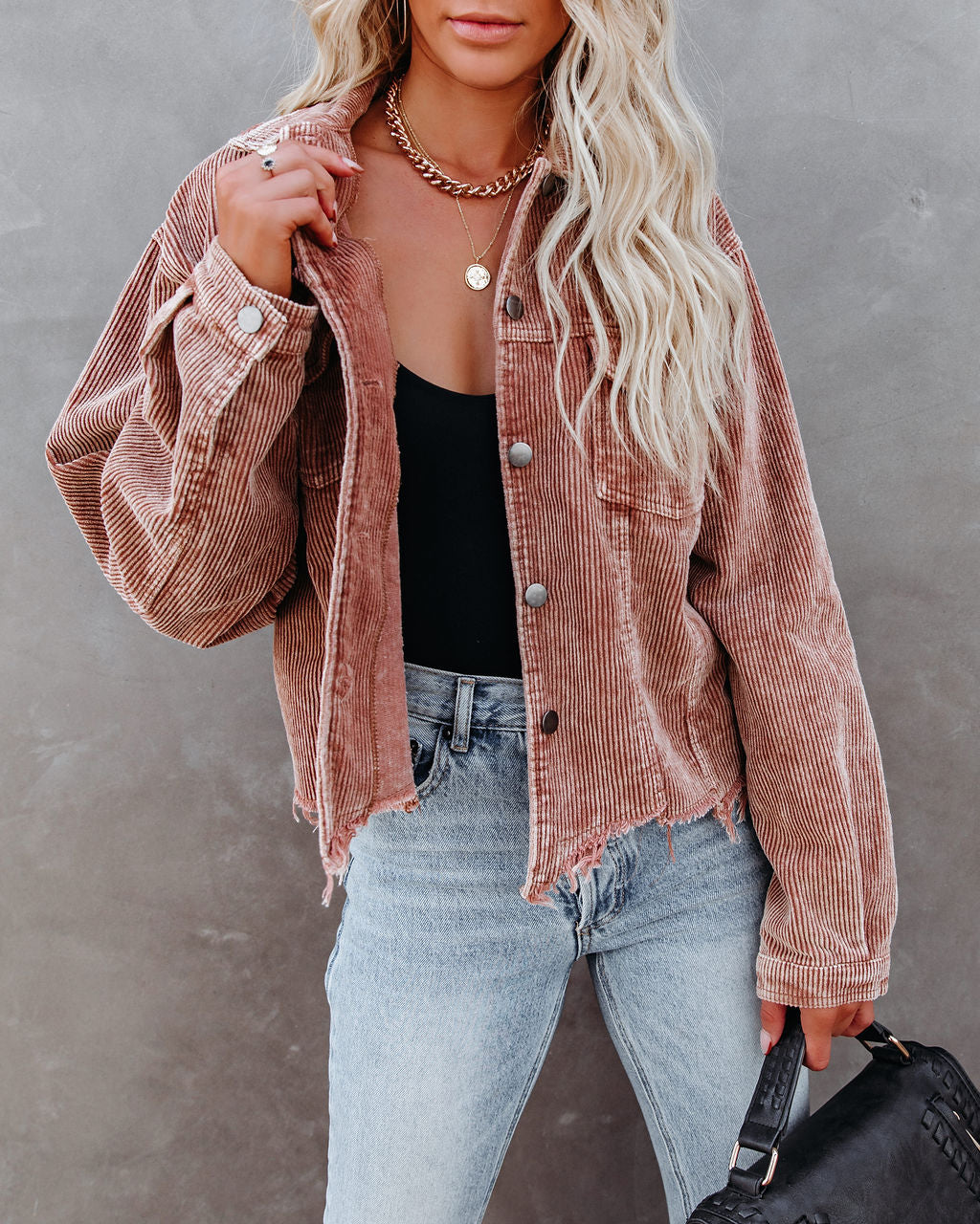 Paddington Distressed Cotton Corduroy Jacket - Camel