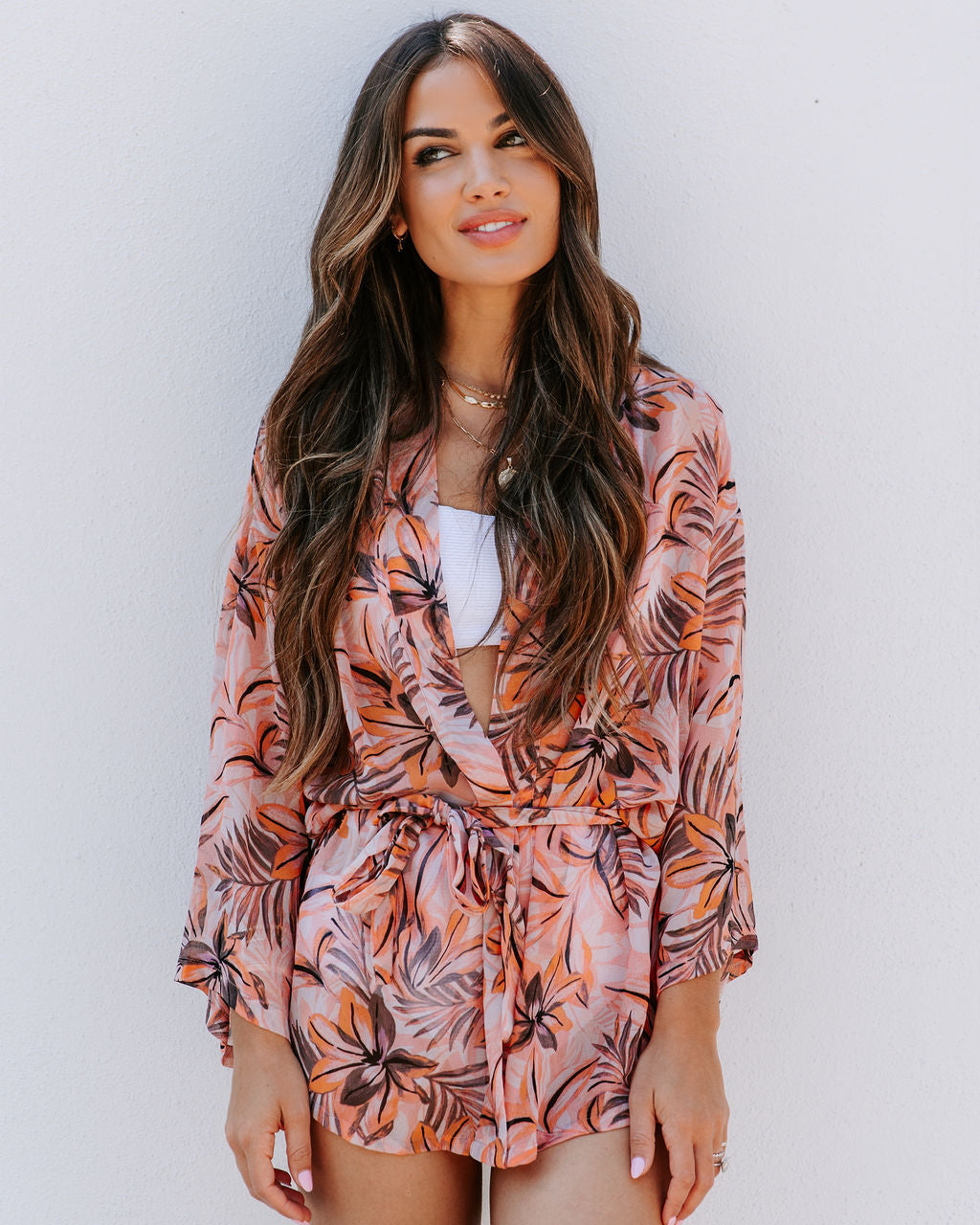 Gaviota Printed Kimono Wrap Top - FINAL SALE