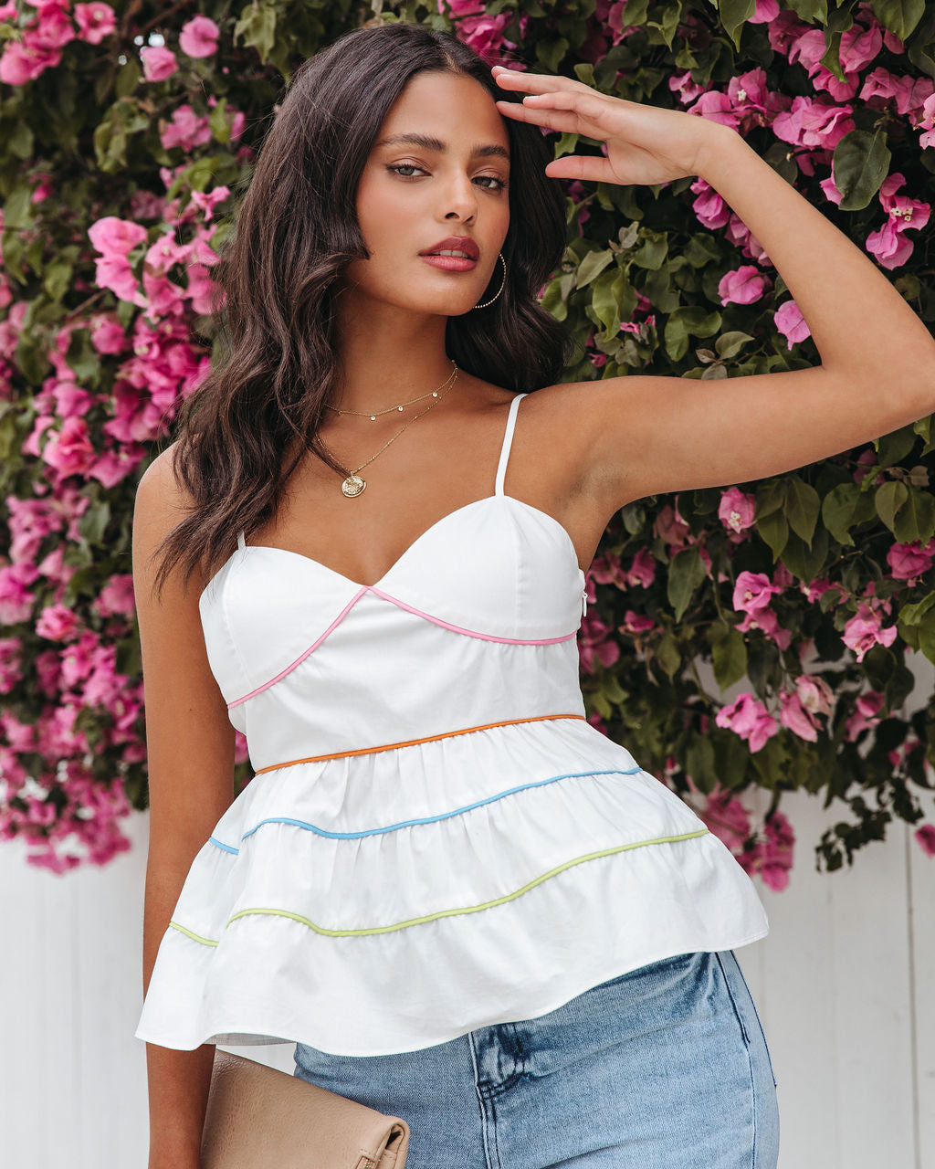 Into The Lines Babydoll Cotton Top - FINAL SALE