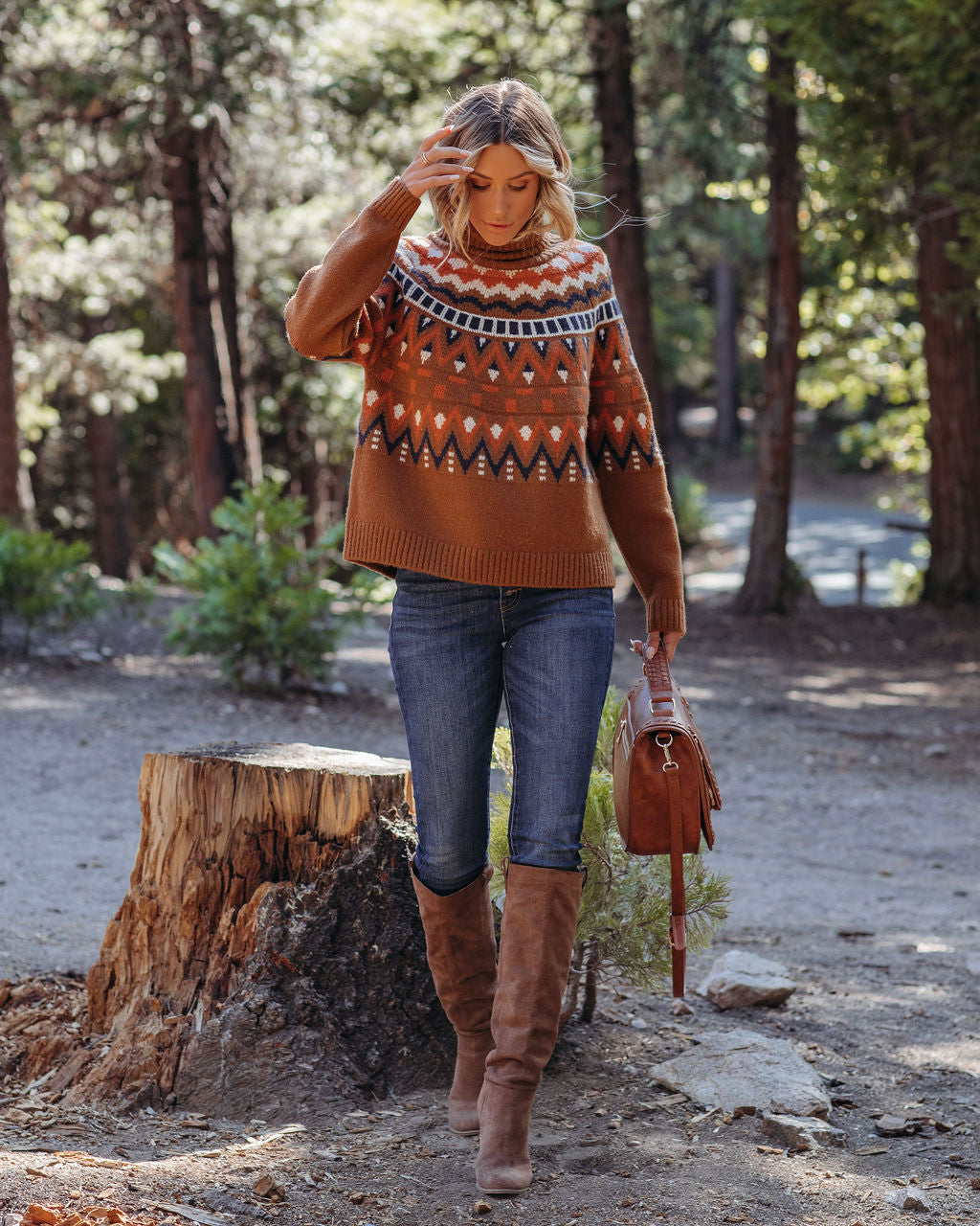 Creative Boost Turtleneck Knit Sweater