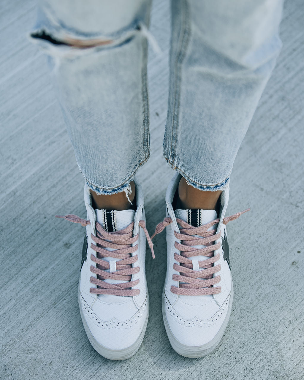 Paulina Snake High-Top Sneakers