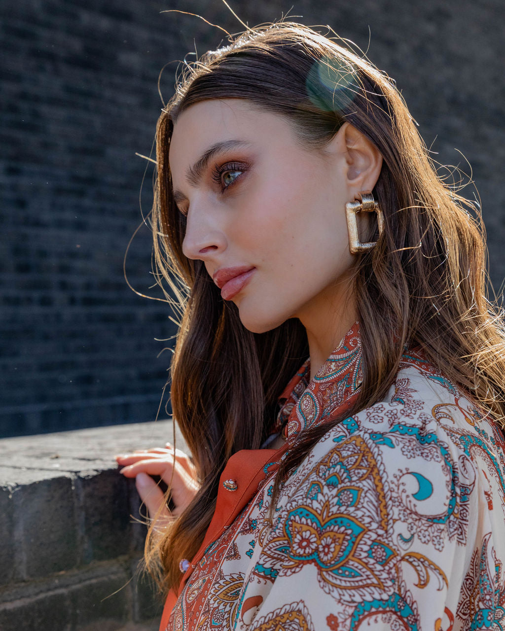 Knock Out Drop Earrings - Gold