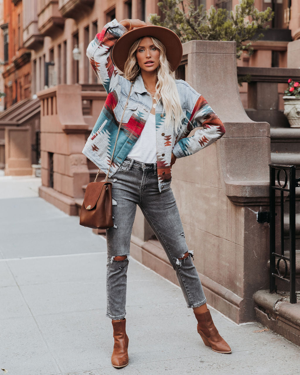 Ashbury Pocketed Woven Contrast Denim Jacket