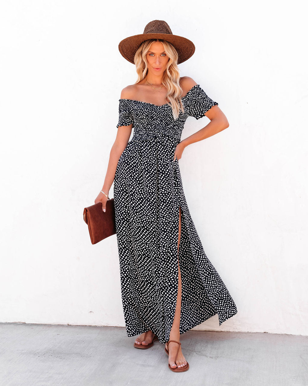 Janella Pocketed Smocked Maxi Dress - FINAL SALE