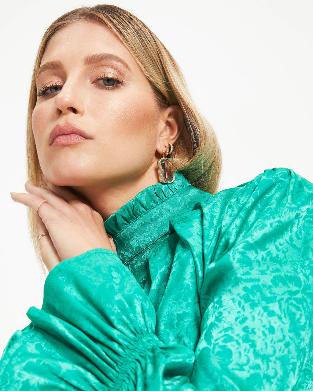 Gala Statement Earrings - Clear