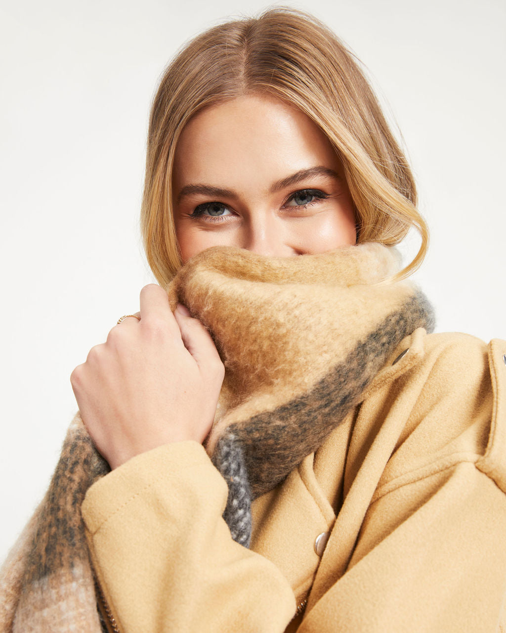 City Vacay Plaid Scarf