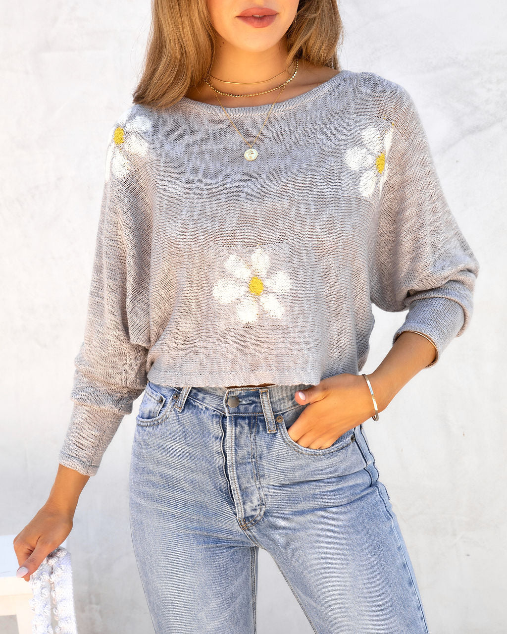 Among The Daisies Knit Sweater - FINAL SALE