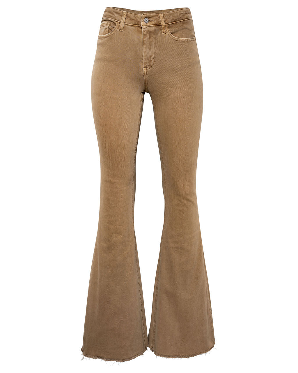 Autumn High Rise Bell Bottom Denim - Mocha