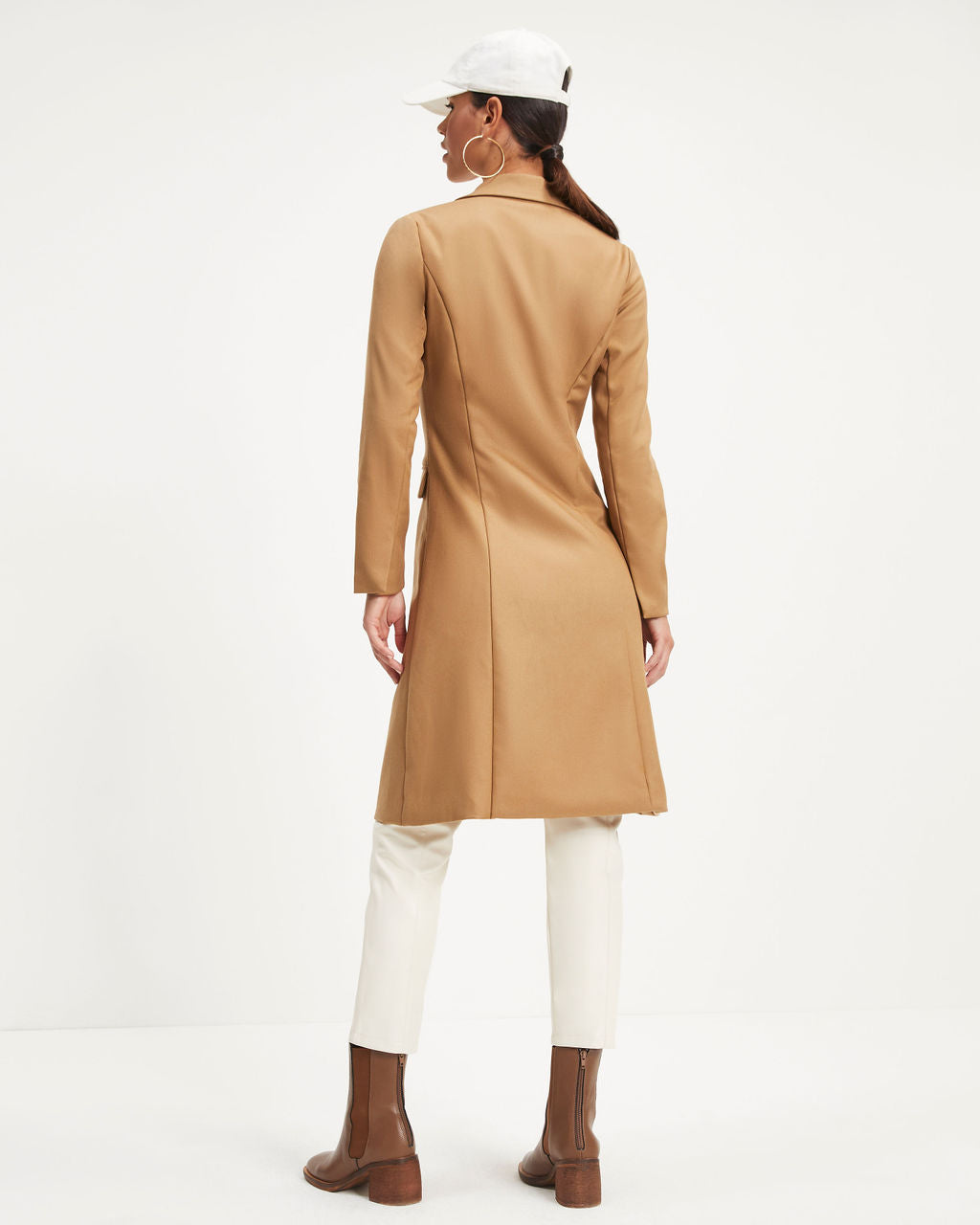 District Pocketed Coat - Camel