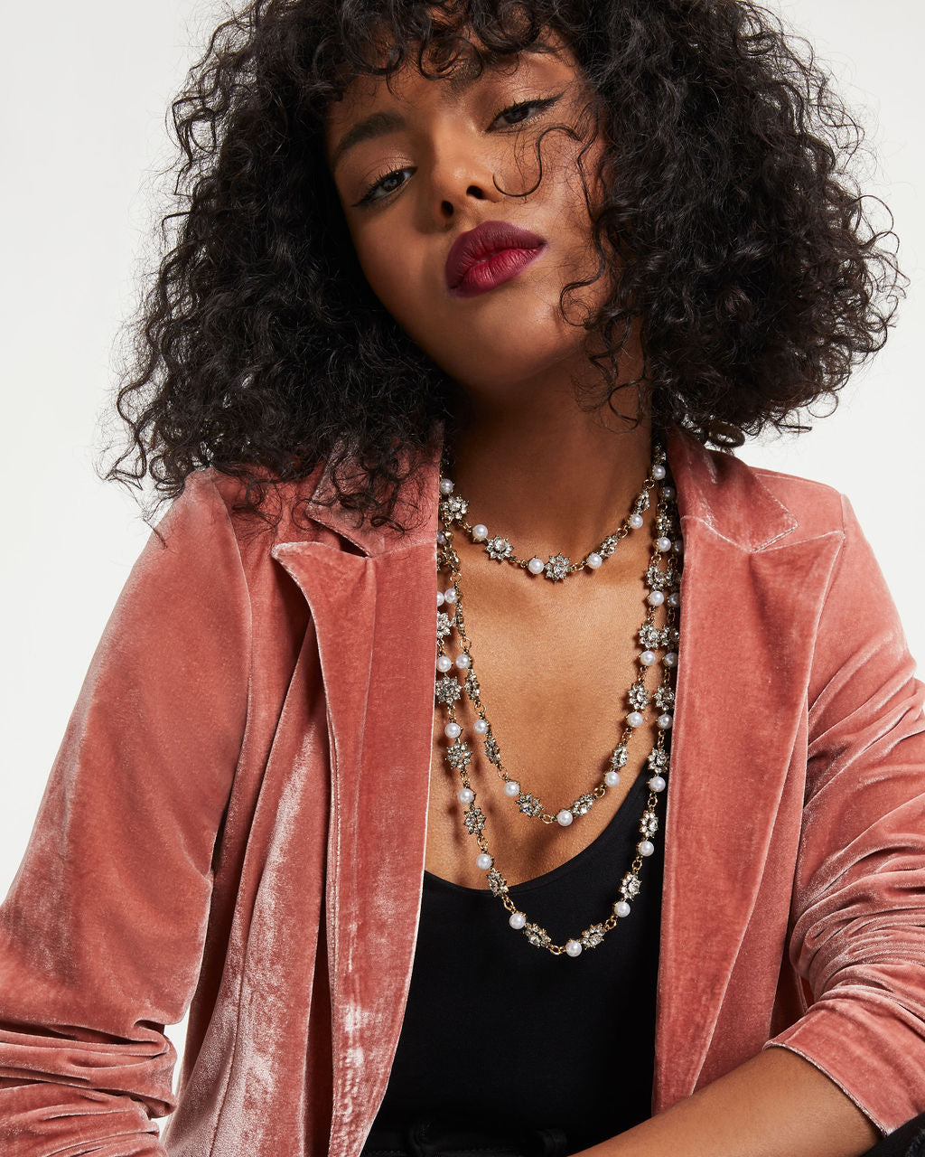 Francine Layered Necklace - Brass