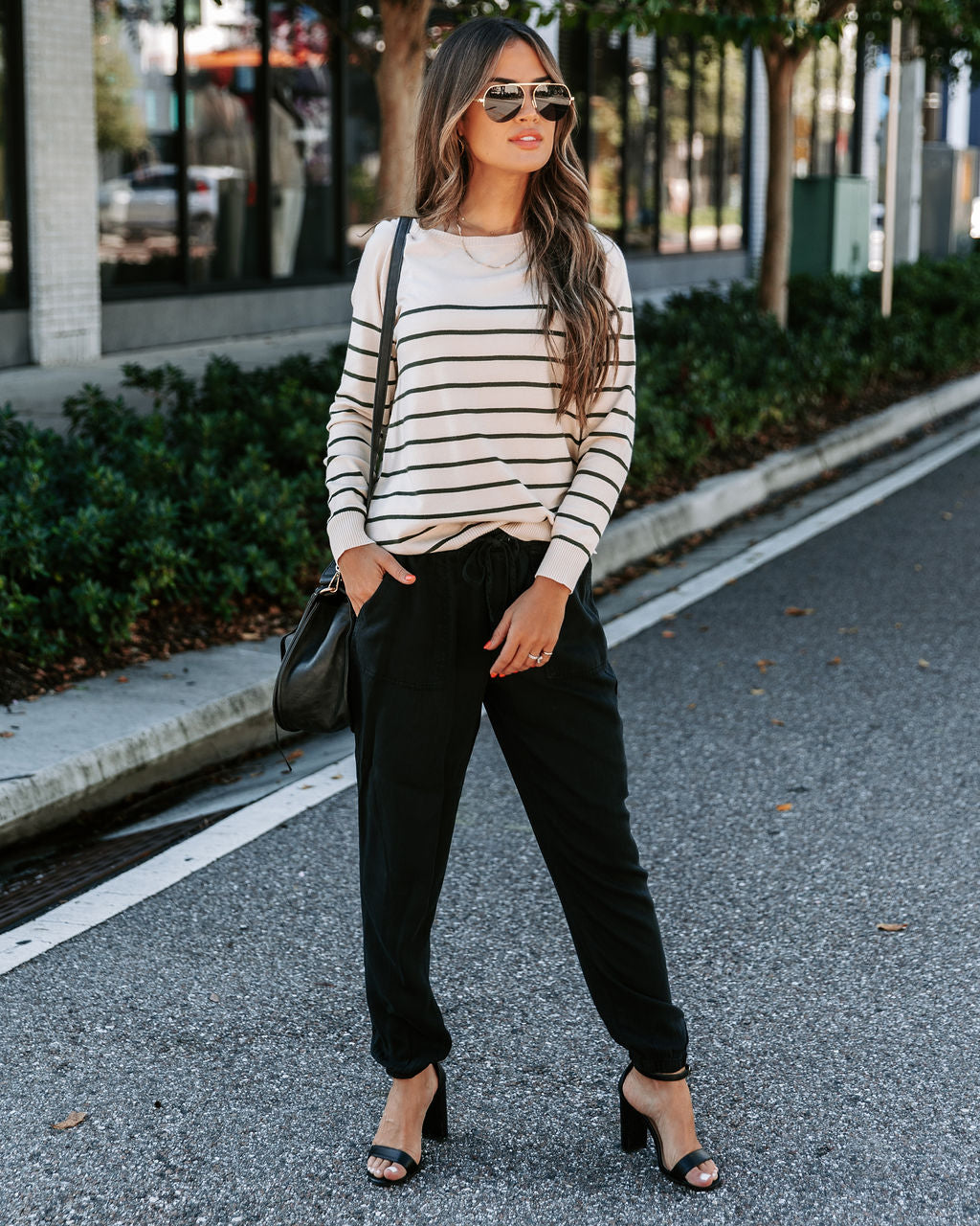 Duffy Striped Knit Lightweight Sweater - SALE