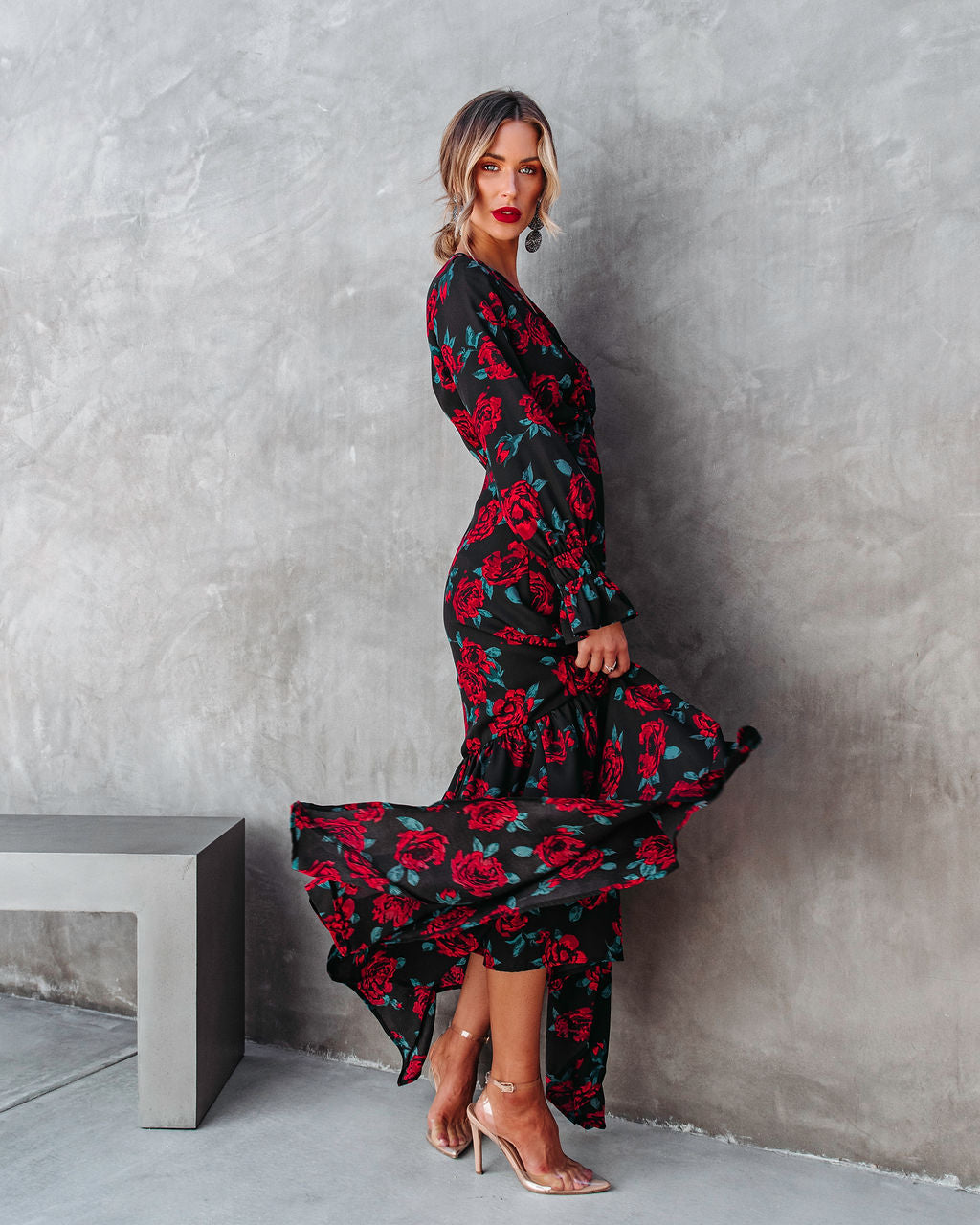 Fall In Love So Easily Floral Maxi Dress