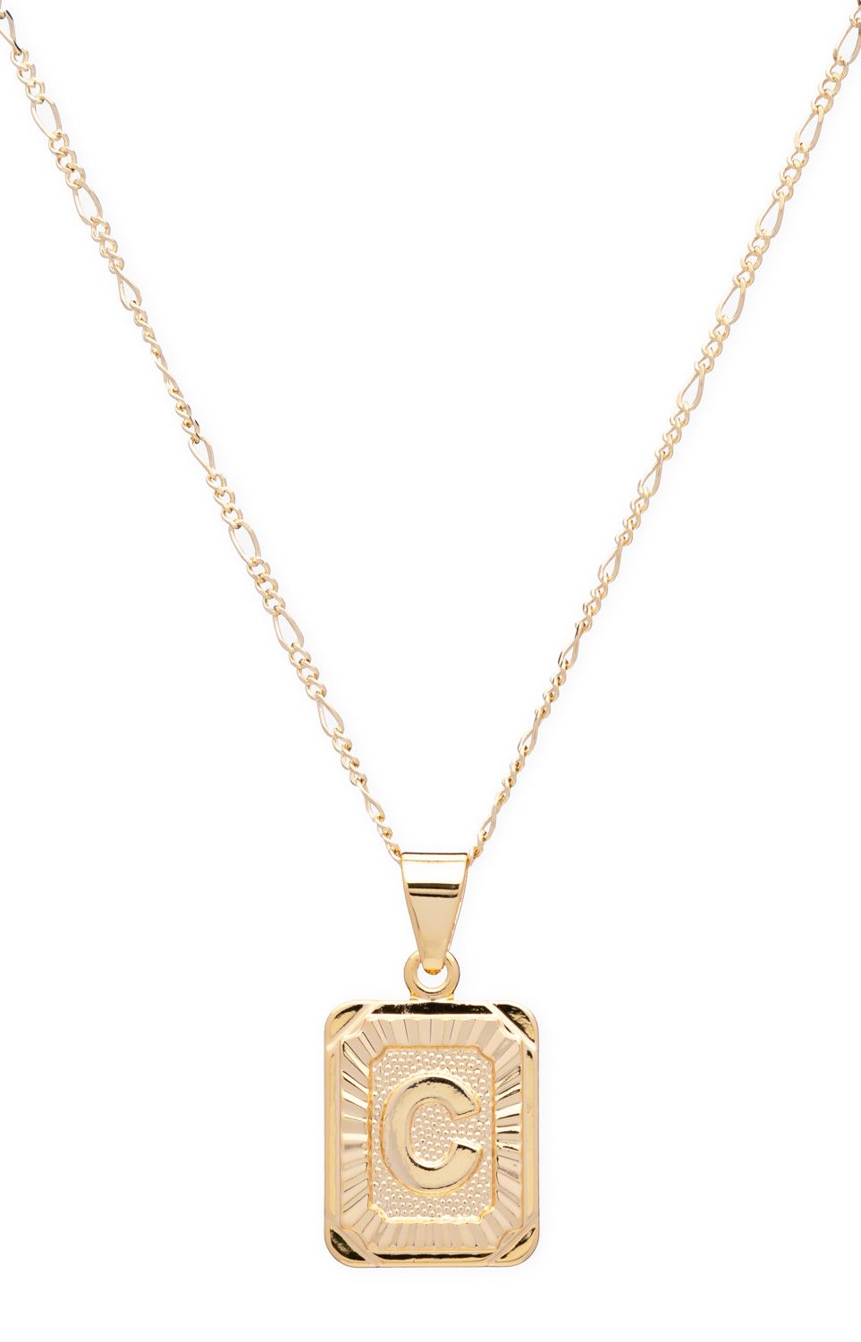 Bracha - Initial Card Necklace