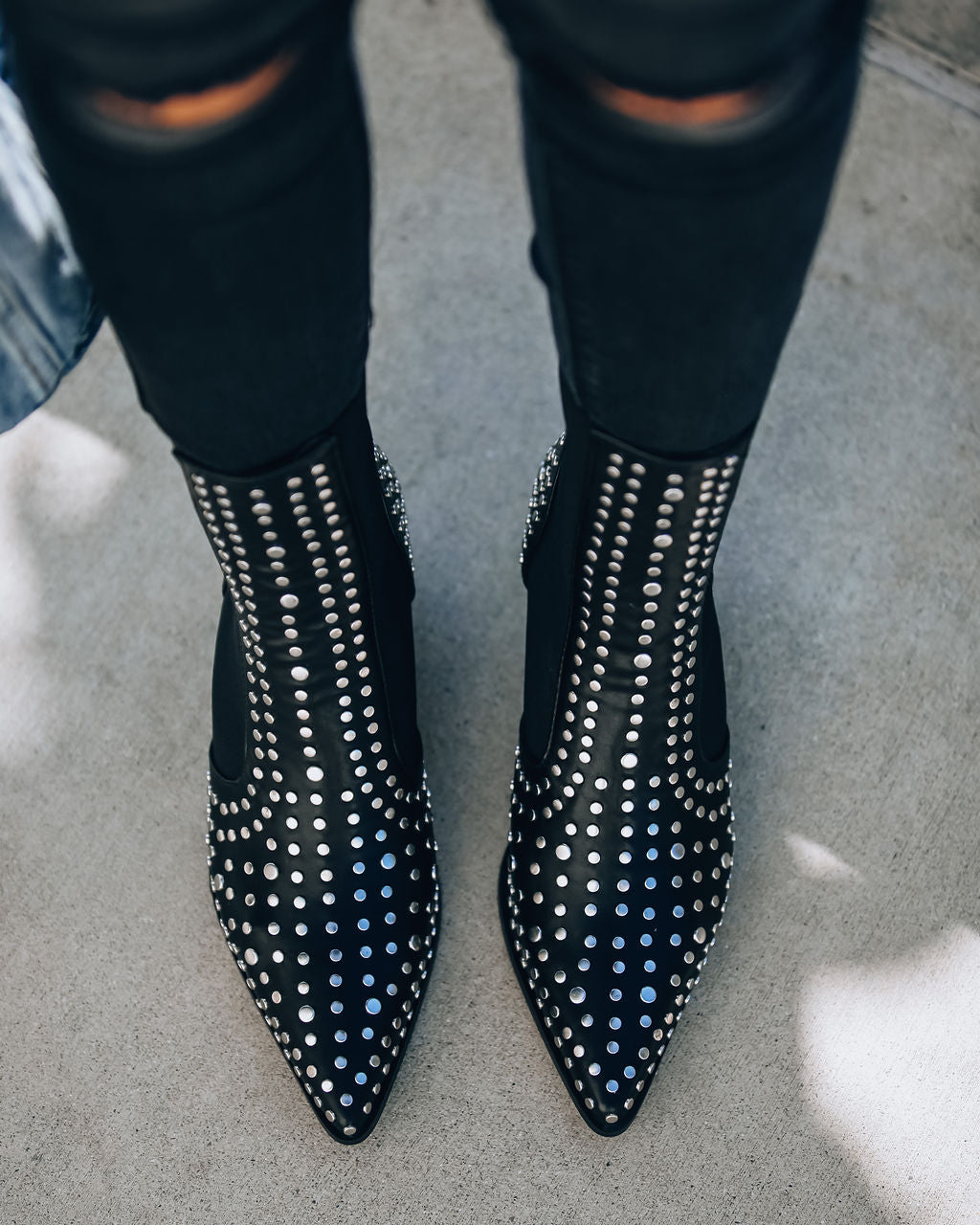 Motorway Studded Heeled Chelsea Boot