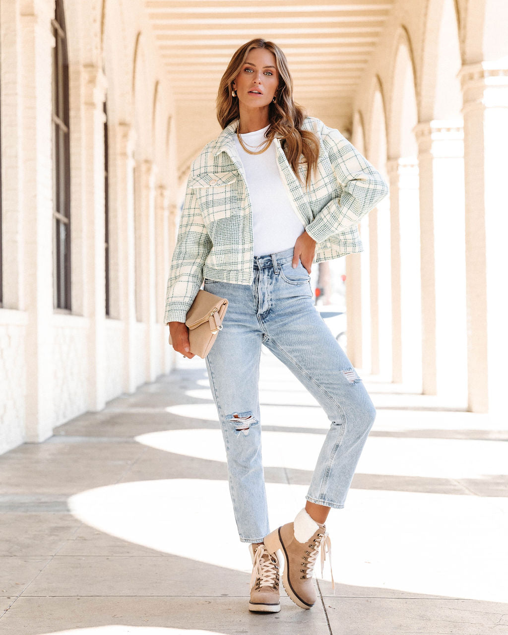 Gilmore Pocketed Plaid Jacket