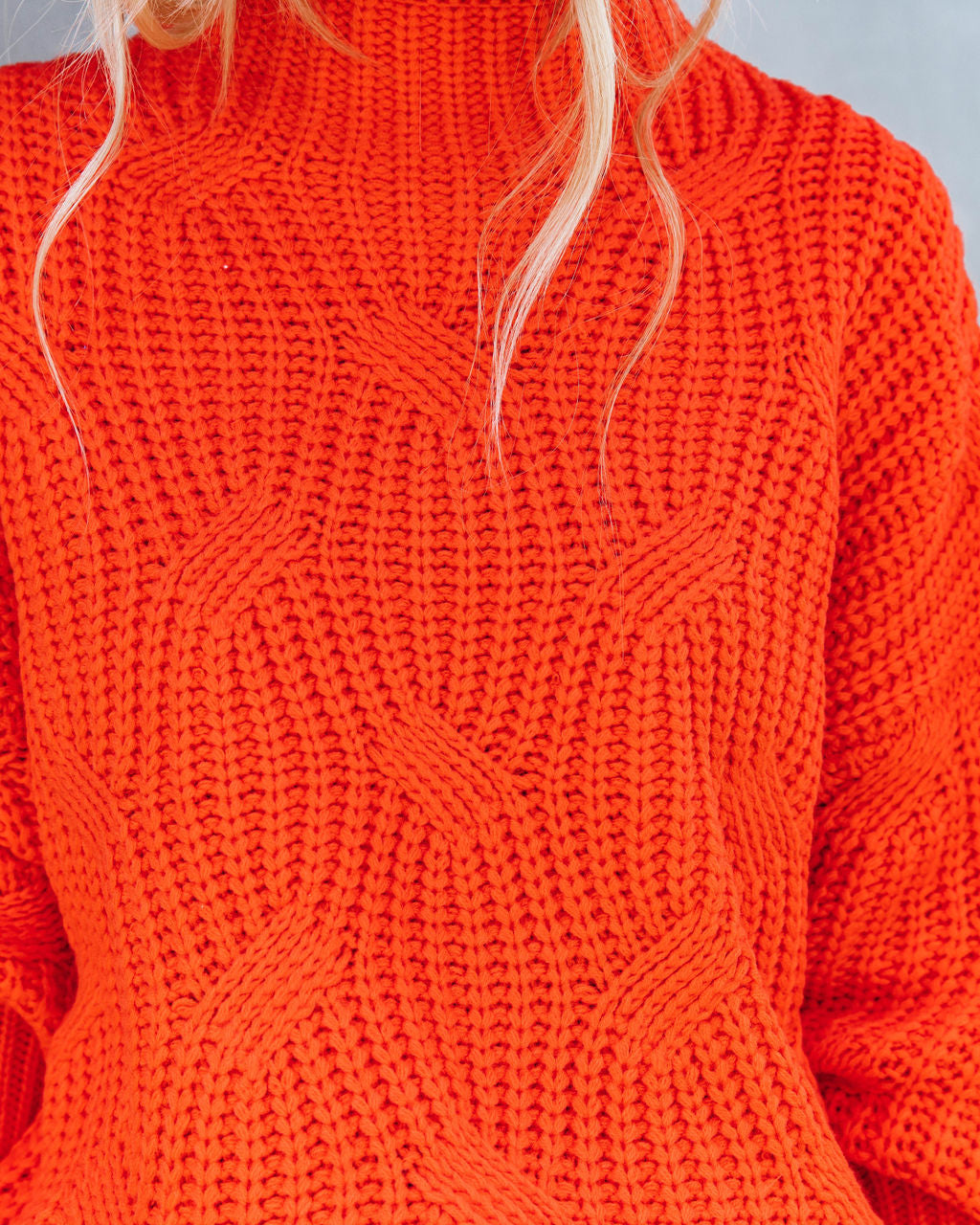 Windy City Knit Sweater - Orange