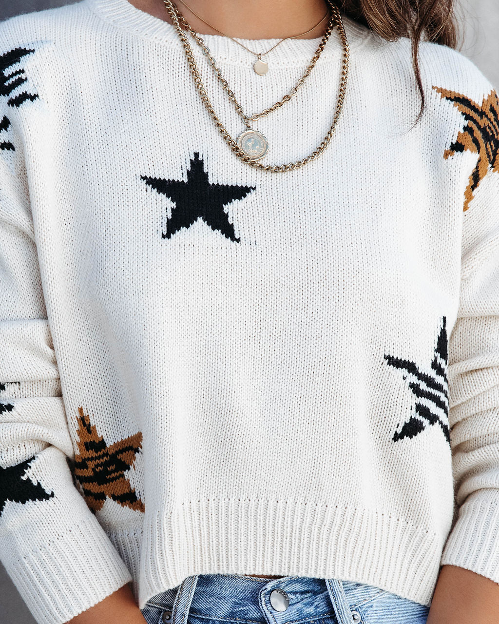 Stars Among Us Knit Pullover Sweater - SALE