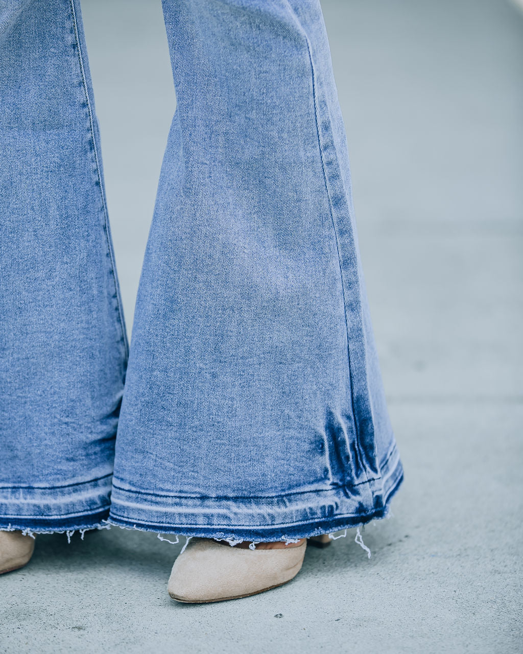 Aria High Rise Bell Bottom Denim - FINAL SALE