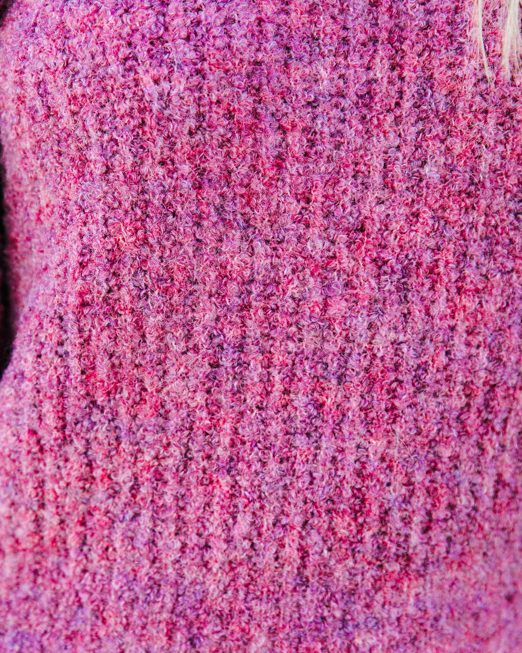 Tana Balloon Sleeve Knit Sweater - Purple Multi